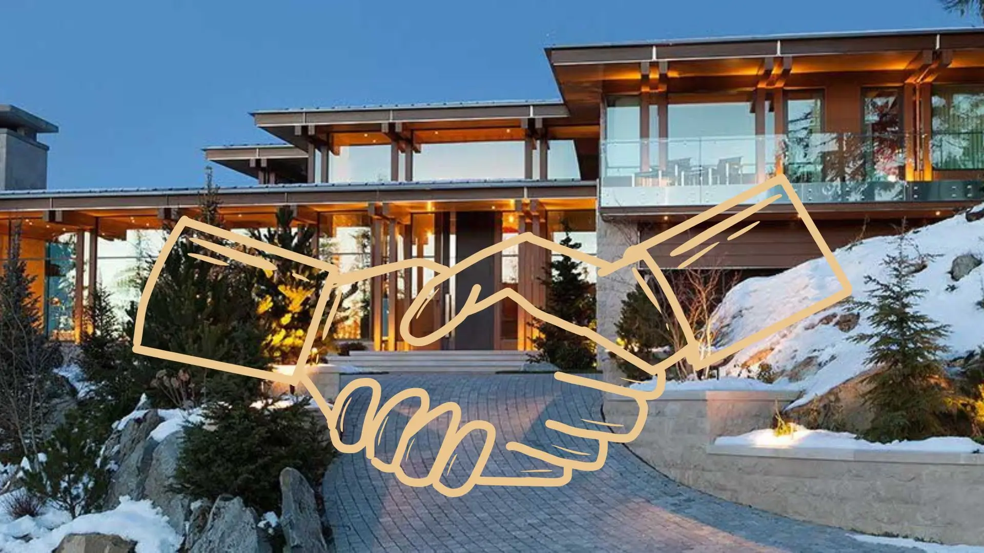 Whistler real estate agents shaking hands