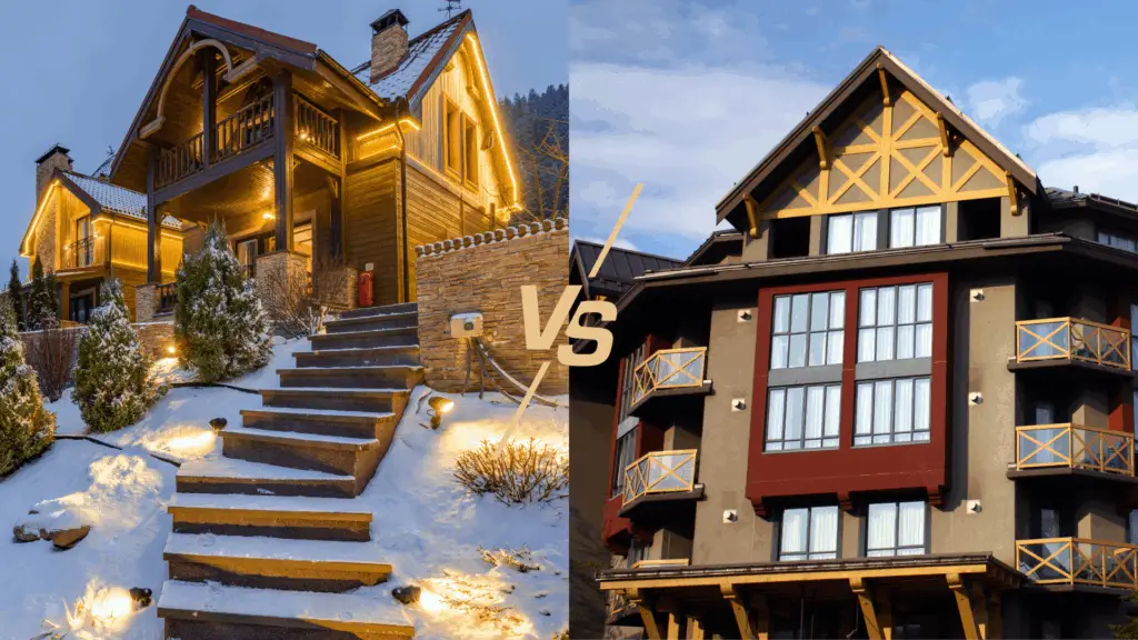 2 types of Whistler property - luxury home vs a condo