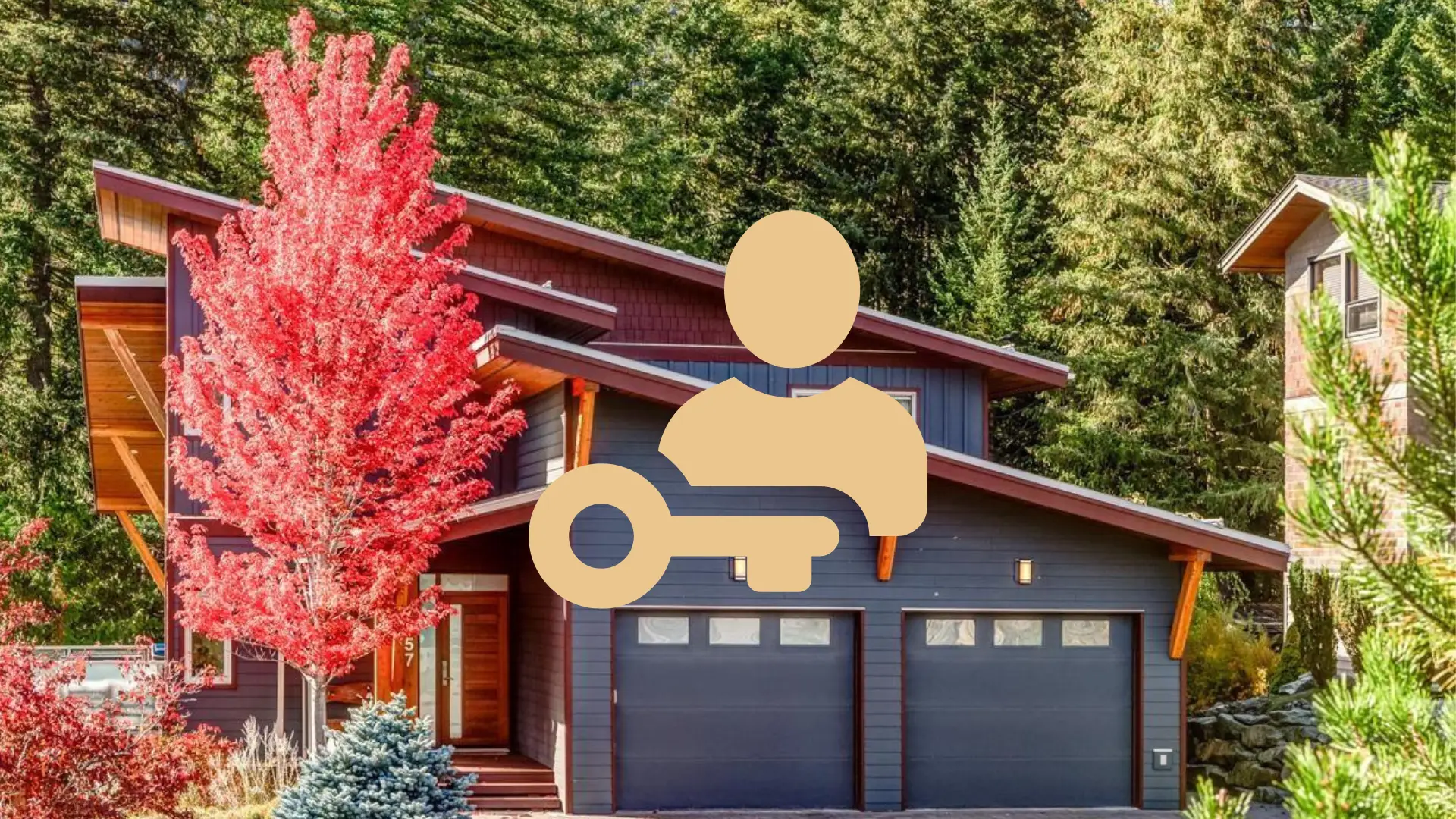 An autumn image of one of the houses for sale in Pemberton