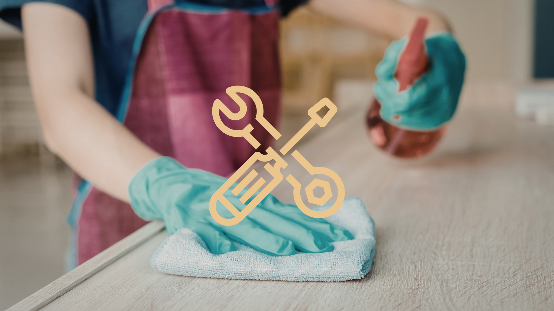 A person cleaning a Whistler property